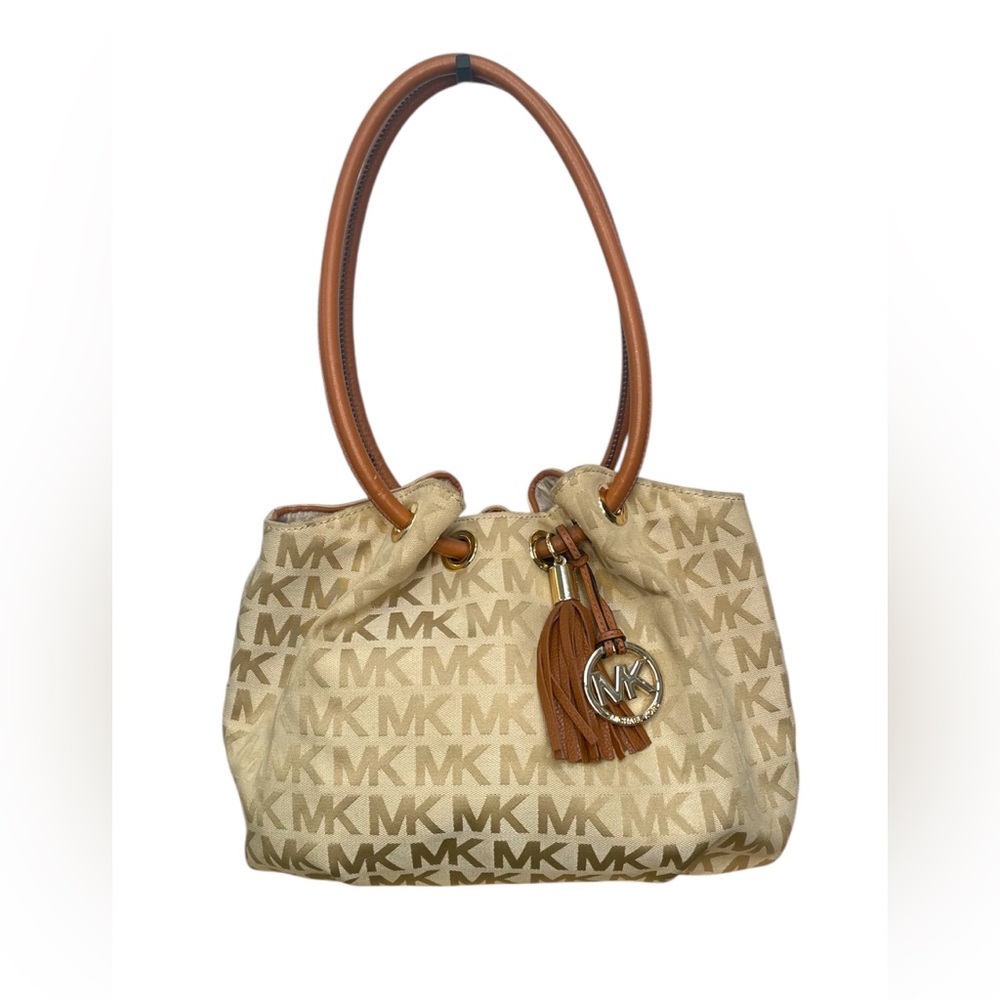 Michael Kors Signature Jacquard East West Shoulder Bag